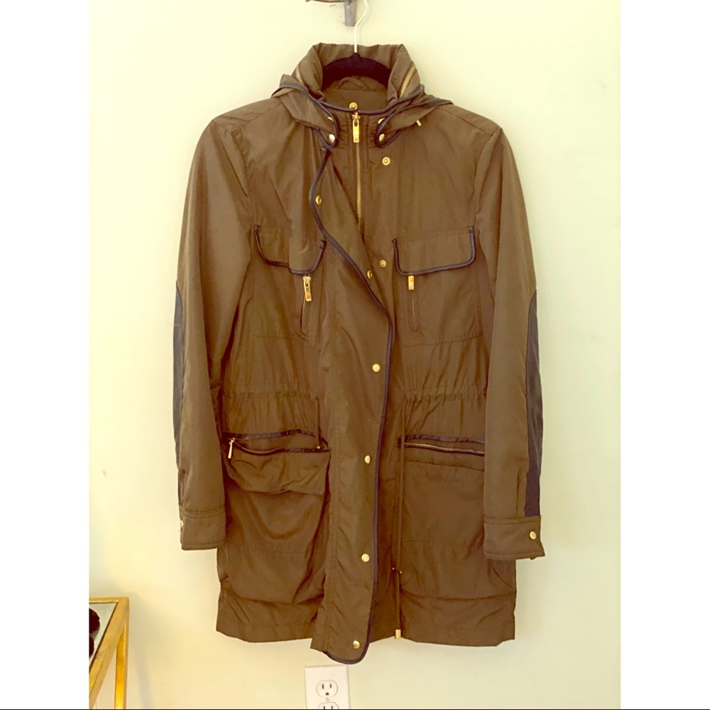 Camo Green Zara Raincoat (w/ Removable Hood!)